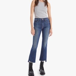 NWT MOTHER The Insider Crop Step Fray Jeans